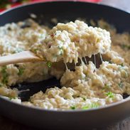 Creamy Cauliflower Garlic Rice | pinchofyum.com