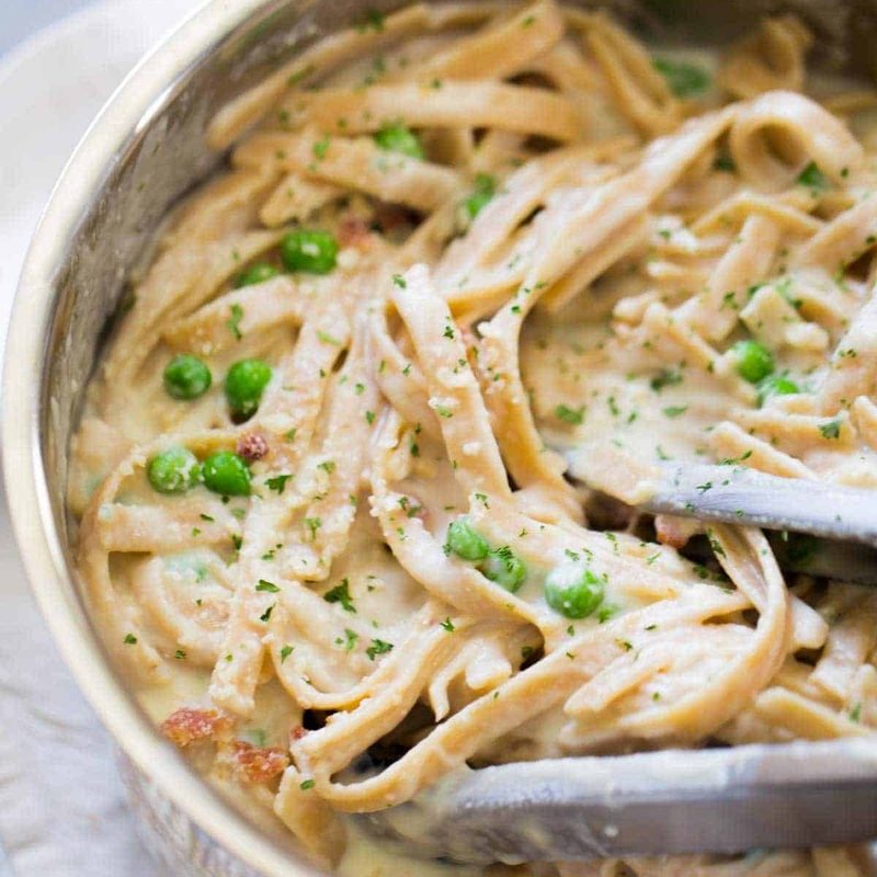 A picture of Lightened Up Whole Wheat Fettuccine Alfredo