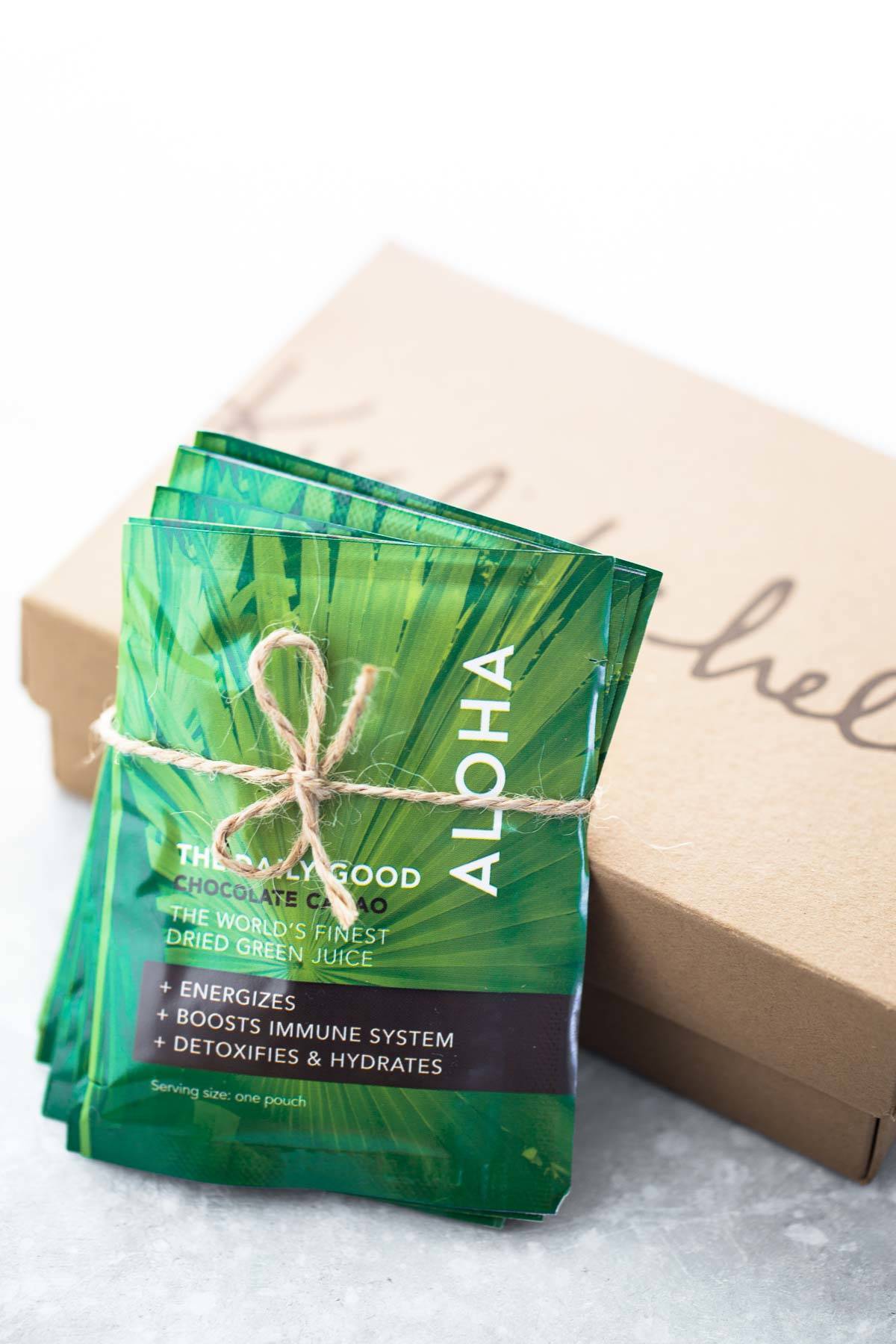 This naturally sweet ice cream is made with ALOHA superfood chocolate and bananas! You won't believe it's only 3 ingredients and 5 minutes to make! | pinchofyum.com